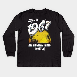 Made in 1967 All Original Parts (Mostly) Kids Long Sleeve T-Shirt